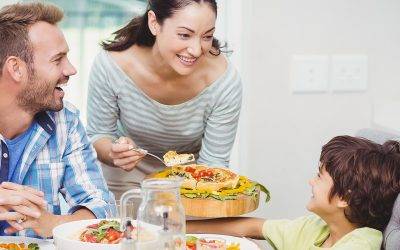 La quarantena dei bambini a tavola